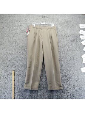 Dockers Pants Mens 36x29 Tan Dress Casuals Synatural Nano-Dry Technology *NWT*